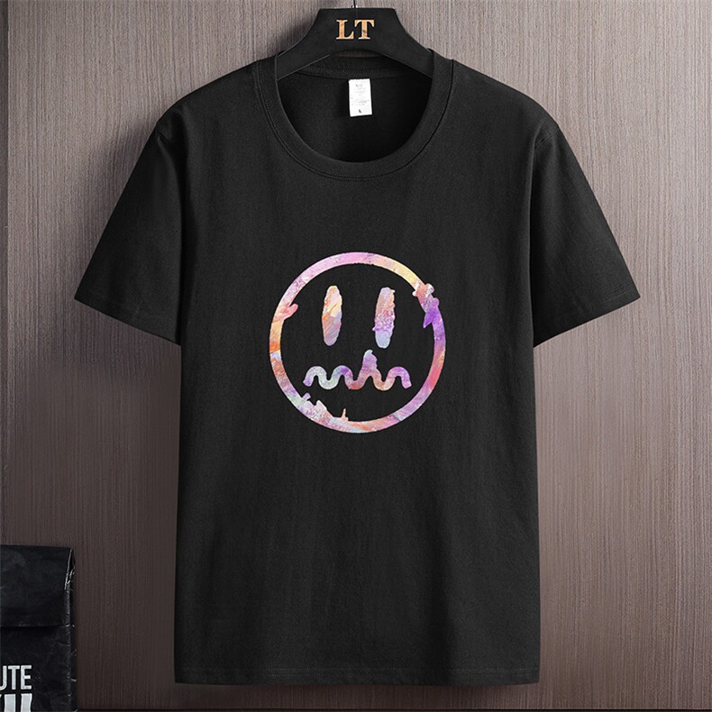 外贸大码现货主推量大8元2025夏季男士印花圆领短袖体恤DT191-P10，男装T恤，星座1816-2（原1210–2）