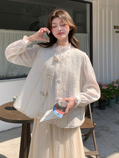 新款现货上新2025重工刺绣甜美百搭马甲女85021-208A-P120-K225，女装马甲，浙宝208A