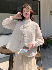 新款现货上新2025重工刺绣甜美百搭马甲女85021-208A-P120-K225图片