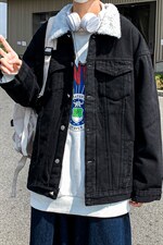 羊羔毛牛仔外套男冬季新款加绒加厚港风外套JK803-P95128，男装工装外套，星座912-1（原星座914-5）