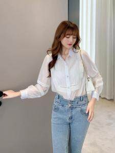 多色蕾丝拼接小衫，其它，凯宝莉