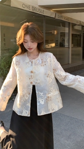 新款上新2025新中式重工亮片刺绣防晒外套女85083-208A-P160-K255图片