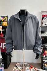 男装2026春季飞行服夹克春装大码cleanfit宽松拉链外套S381-特88，男装夹克，电商A233-1
