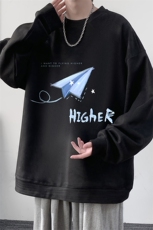 麂皮绒卫衣男大码重磅长袖t恤男JW81270-P35，男装卫衣，电商A040