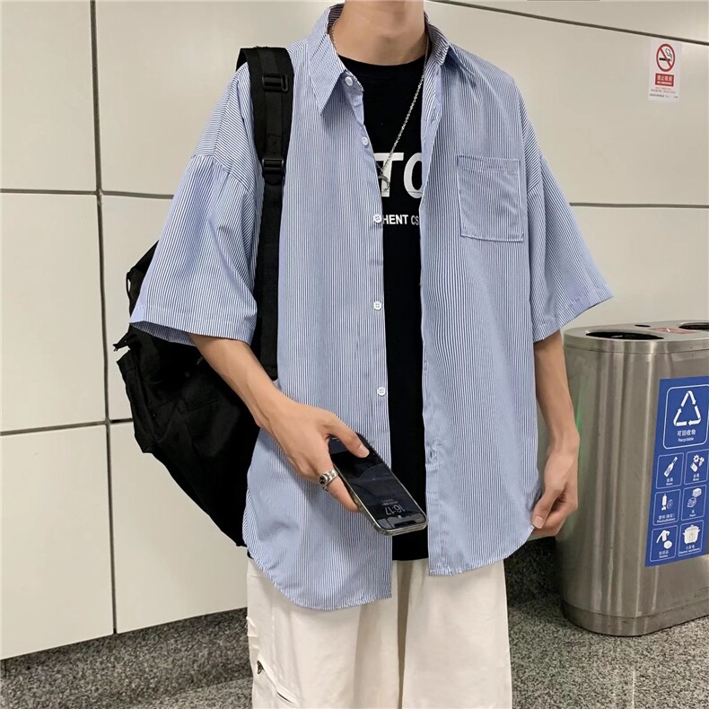 长袖衬衫春款男港风潮流C0022P29,男装衬衫,星座1116-2