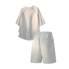 2026美式重磅冰感明线装饰春夏套装DK8001+DX2604特P58控118，男装休闲套装，电商B208