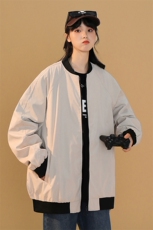 情侣潮大码宽松休闲多色光板夹克棒球服外套潮J7204P30【特价】，男装夹克，电商A007