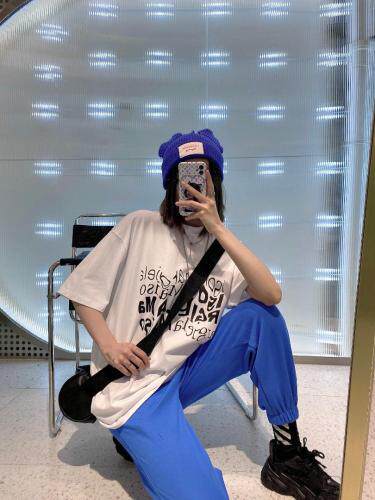 欧美潮范儿英文字母印花T，女装，LOVELS