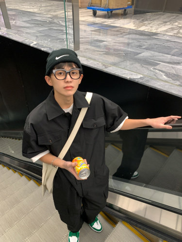 【2025春夏】港风日系复古连体裤工装男连体衣女送皮带腰包，男装工装外套，星座112A