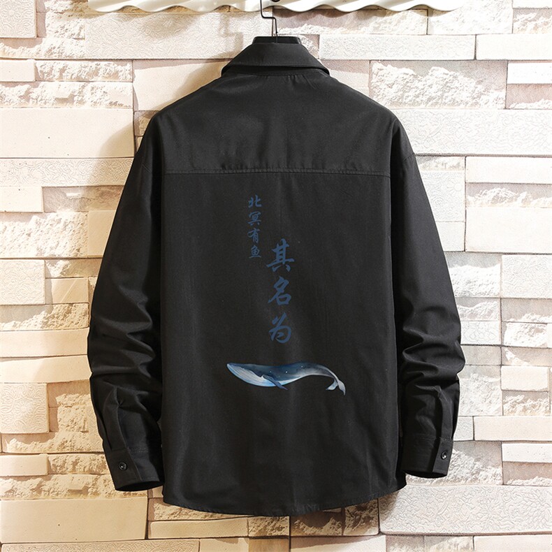 CS15261-P38长袖衬衫男士大码宽松衬衣男寸衫砖墙,男装衬衫,电商A040A
