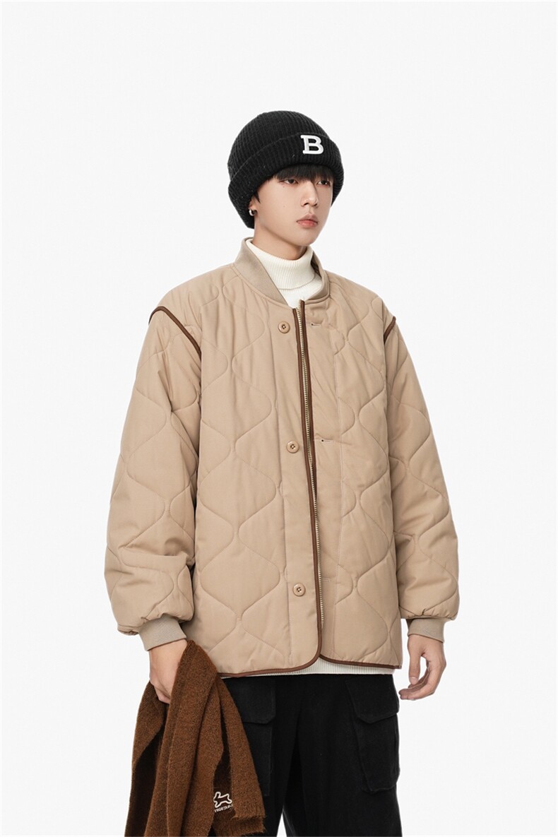 1506/M6081/P80冬季情侣棉衣薄款立领棉服男葫芦格棉袄外套2,男装棉衣,星座1506