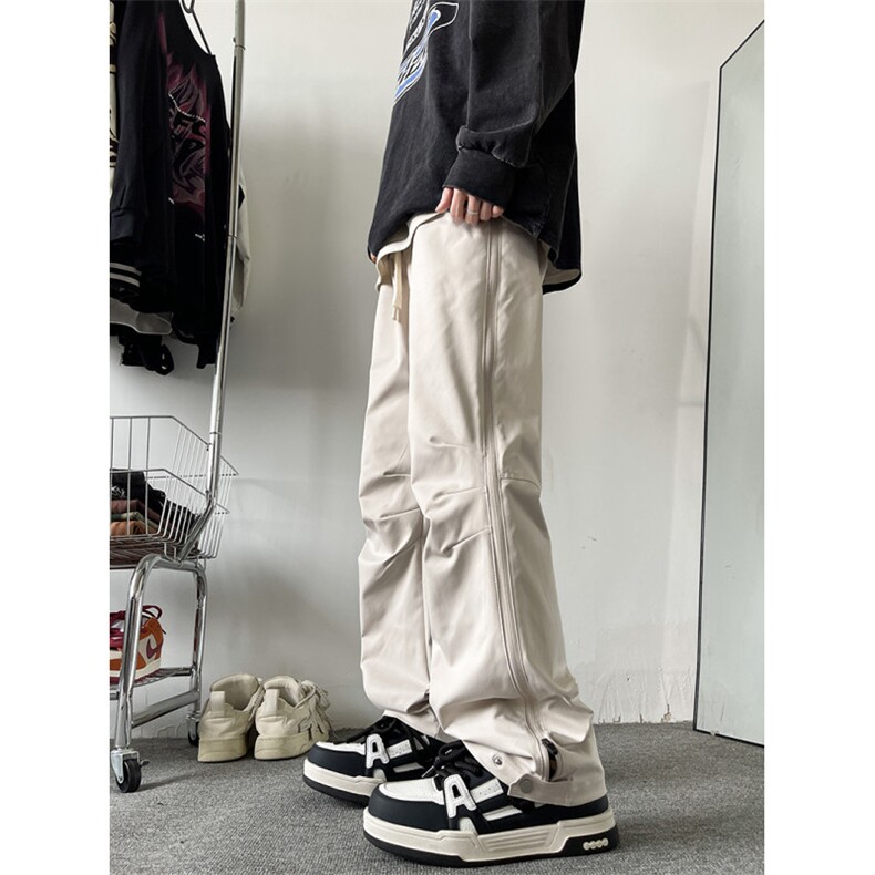 美式冲锋裤登山裤拉链直筒工装裤户外防水715-6-BK809P65（控78）,男装休闲裤,星座715-6