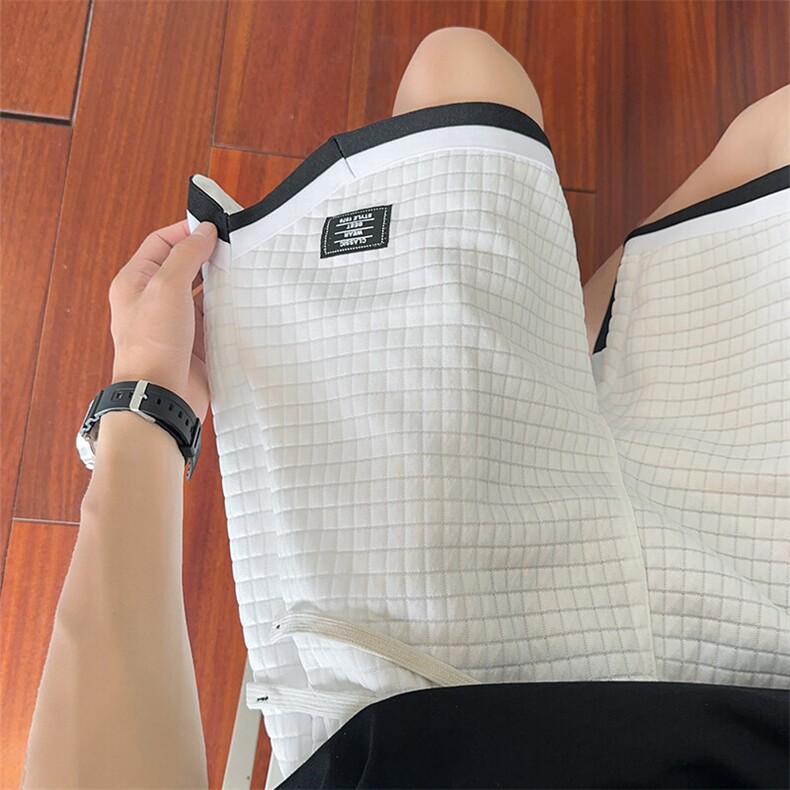 短裤男夏季美式复古拼接五分裤潮牌宽松大码XZ102B-1DK2606P30图片