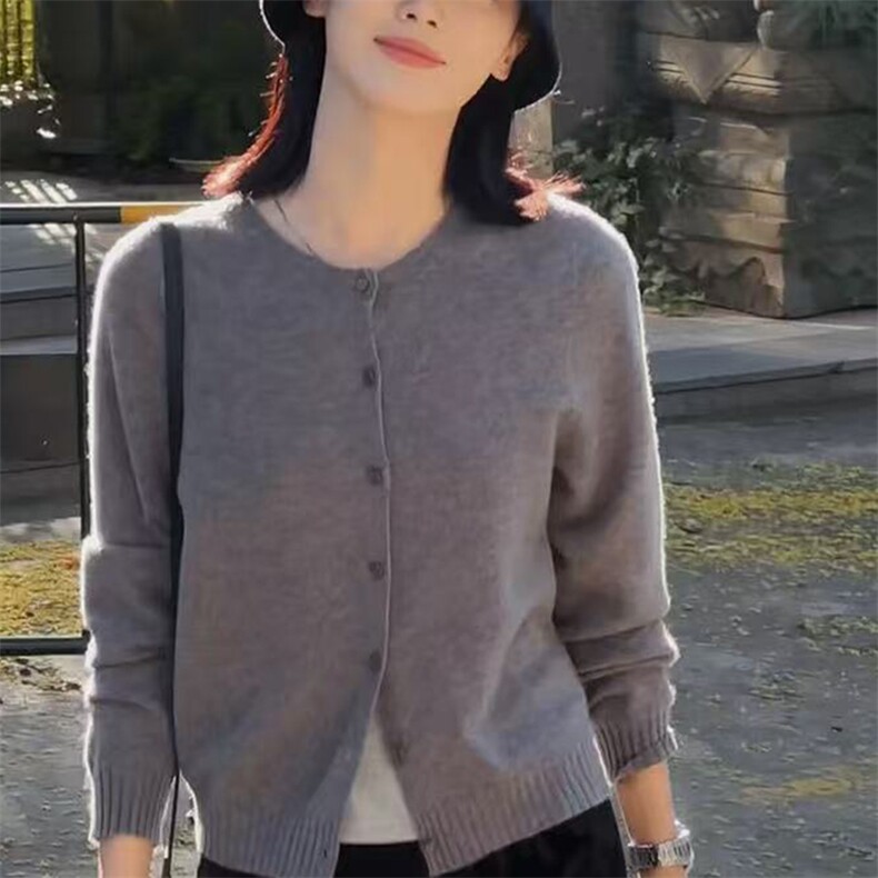 2025年秋季女士开衫长袖,针织衫/毛衣,泰沅羊绒