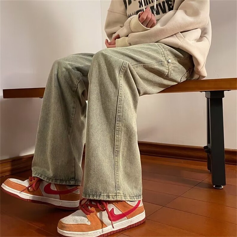 牛仔裤男秋季潮大码休闲裤子高街CT311P43,男装牛仔裤,星座1116-2