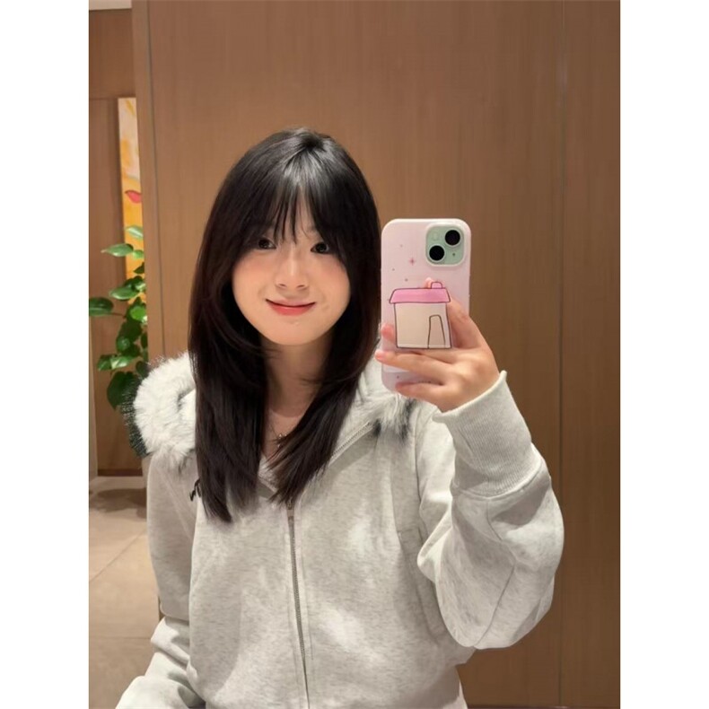 5676-P56现货#原版做工压线缝合大毛领+刺绣休闲卫衣加绒/薄款,男装卫衣,星座617A-2