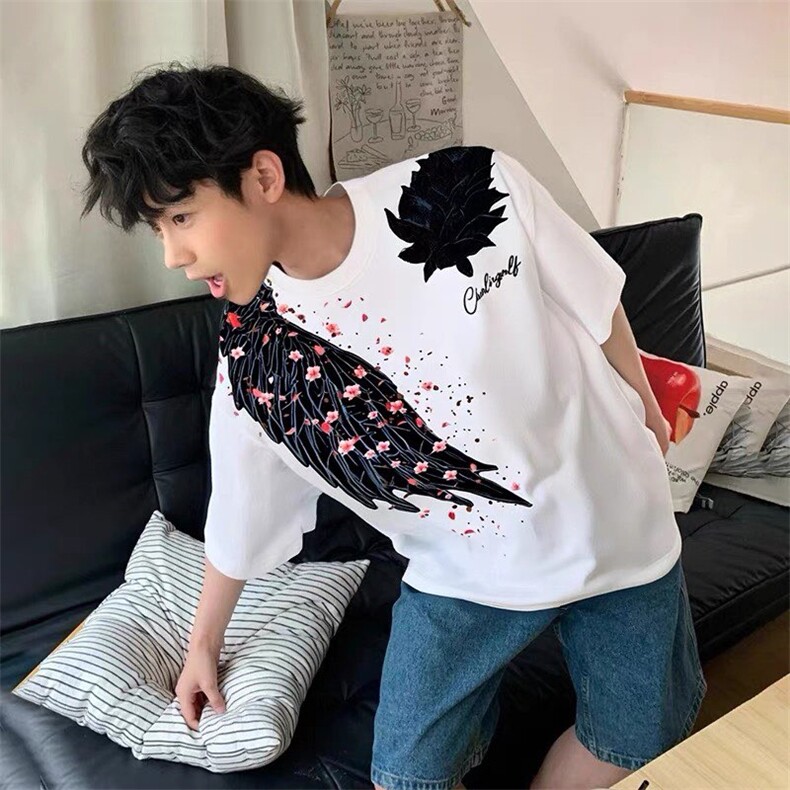 原版工艺立体羽翼纯棉短袖ZX0298-P35,男装T恤,星座313A(原308A-2)
