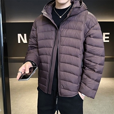 新标902025新款高品质无胆穿刺宽松排骨服连帽羽绒服5878-P355，男装羽绒服，电商A413
