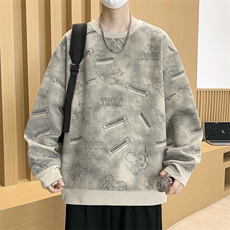 大码秋冬潮流印花卫衣男宽松休闲W9915，男装卫衣，星座1107-1