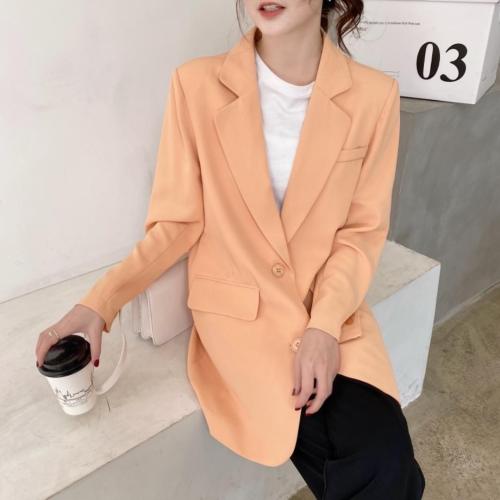2021新款糖果色炸西装外套少女休闲西服上衣春季韩版宽松百搭,女装西装,香丽迪1