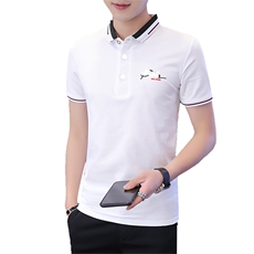 95棉高品质款短袖翻领POLO衫男休闲短袖T恤DSA158T062-P35，男装Polo衫，星座310B-3