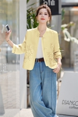 『现货』高级感年轻GUO风新中式外套提花2026春高端刺绣唐装上衣，女装短外套，意芙