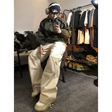 B221美式ins街头hiphop宽松工装休闲裤子LK23122-P65控88，男装休闲裤，电商B221