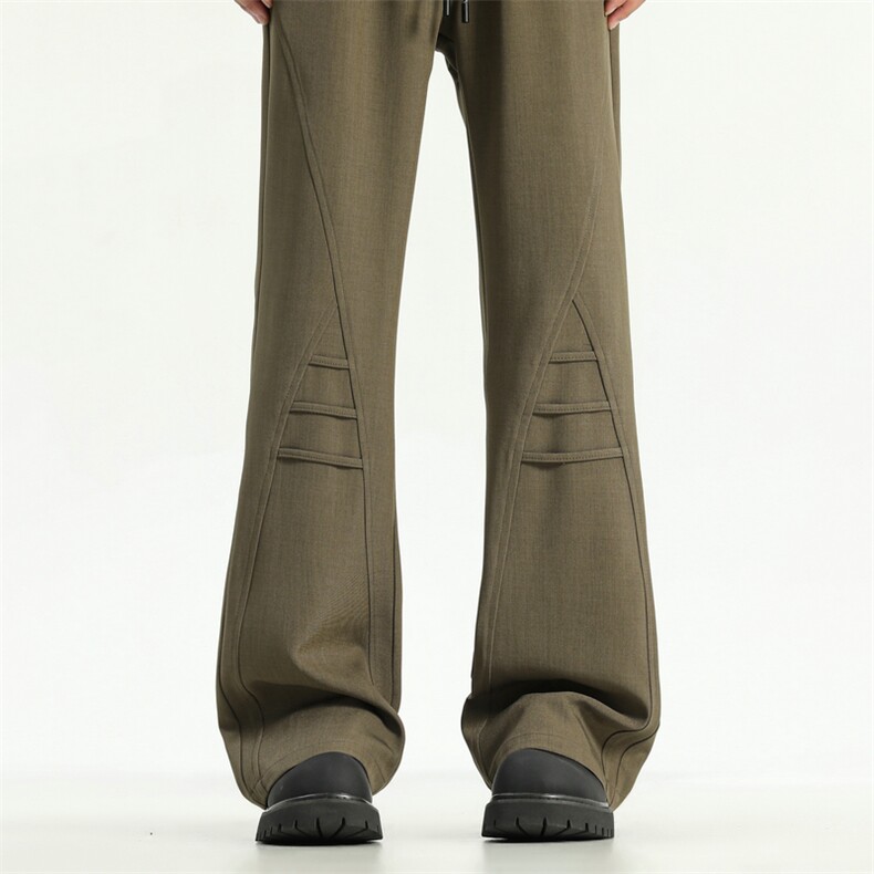 个性设计微喇西裤美式高街高个子微喇休闲西裤504-K212-特P30，男装西裤，星座504