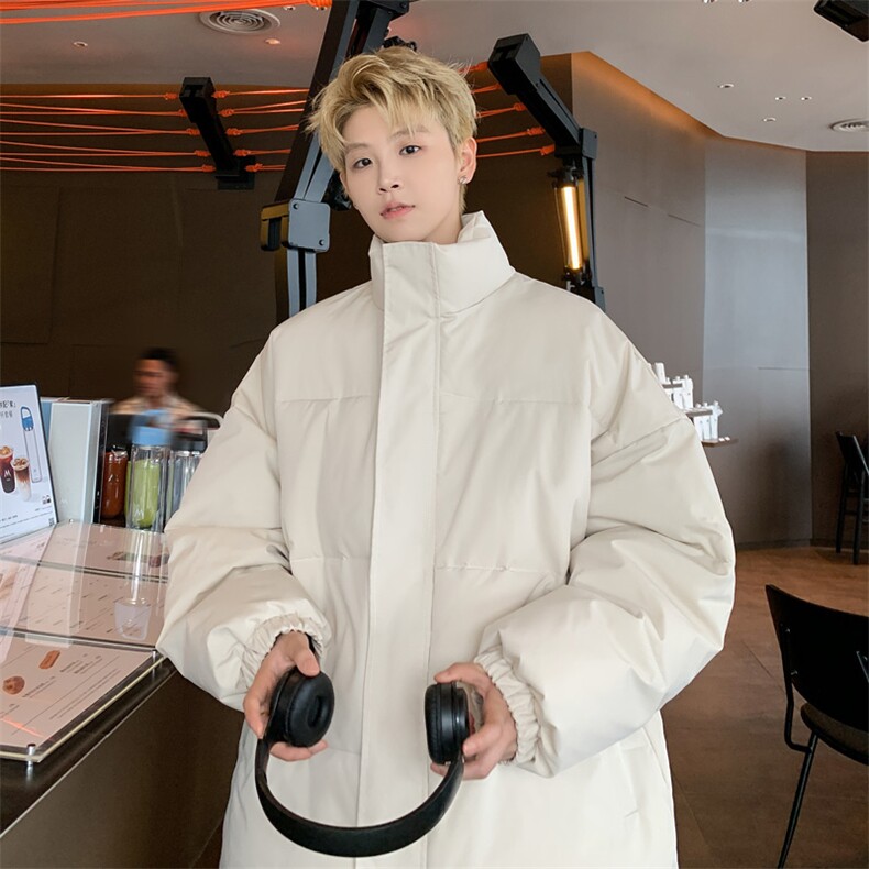 ！2025冬季新款男士立领棉衣纯色情侣棉服加厚外套MY300特P50,男装棉衣,电商B220