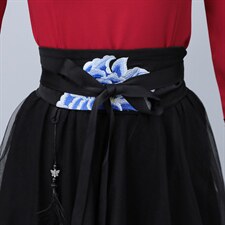 时尚百搭中国风刺绣腰带腰封女新款宽腰装饰显瘦气质复古汉服佩饰，女装汉服/婚纱/旗袍/礼服，芷墨服饰