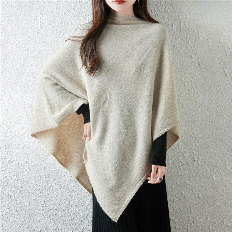 春秋时尚百搭通勤方形大披肩，披肩，绒汀羊绒