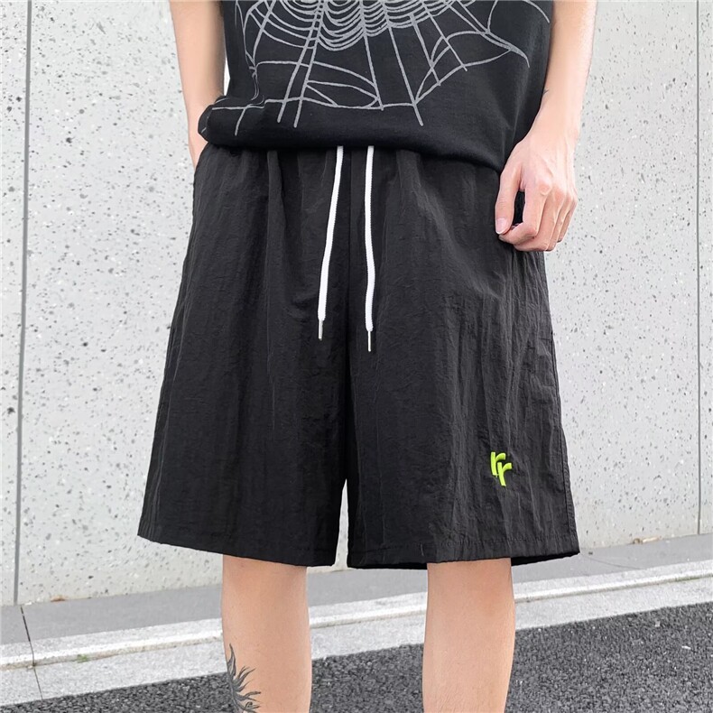 男新款青少年时尚休闲冰丝皱短裤D6536P25,男装牛仔裤,星座1116-2