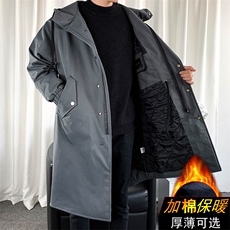 风衣男中长款大衣男加绒棉衣男F174薄P90加棉P100特价爆景一，男装风衣，星座401