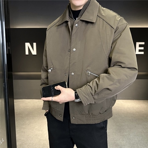 标90 男士简约翻领假两件羽绒服上衣外套百搭 A329-YR3605-P265图片