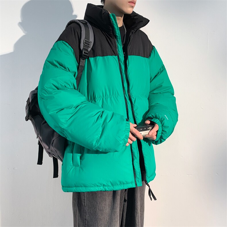 经典北面拼色棉衣大码M-6XL得物直播品质2321特P90,男装棉衣,电商A309