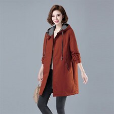 中年款加厚通勤常规长袖棉纯色96%及以上自主图6694-1，女装棉衣/棉服，秋牧寒烟