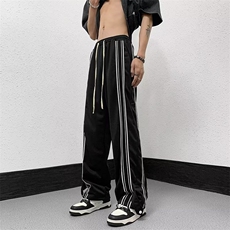 男春夏新款青少年时尚织带休闲裤M255P35，男装休闲裤，星座1116-2