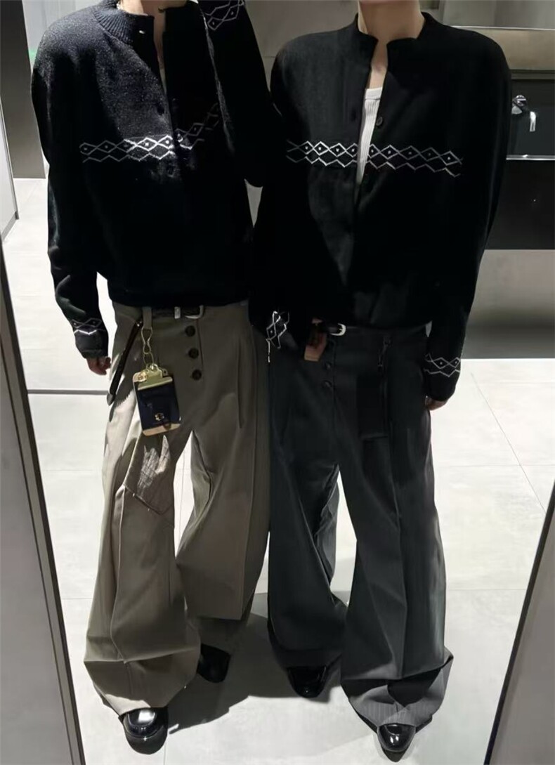 现货~秋冬几何针织提花开衫毛衣外套MY2585批68,男装针织衫/毛衣,星座1411A-6
