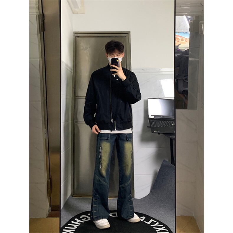 自家图，cleanfit牛仔裤男设计感小众秋冬裤子-KZA33-P65,男装牛仔裤,星座1007（原301D）