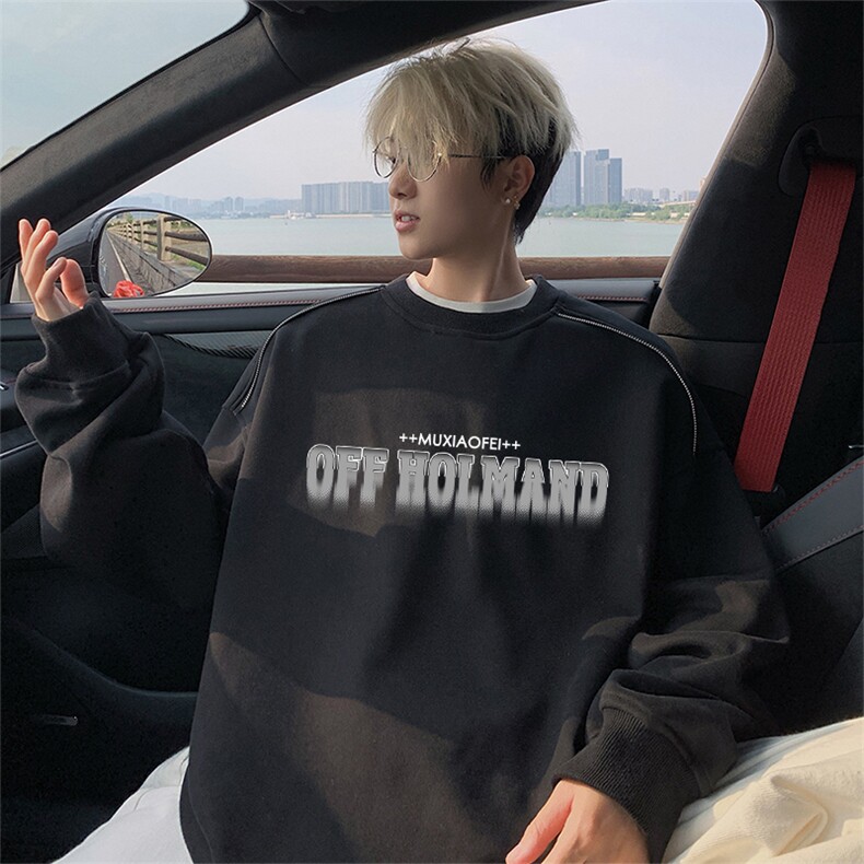 360克重磅图拉链华棉圆领卫衣【有货】C403A-YL25274LL-P45，男装卫衣，电商C403A