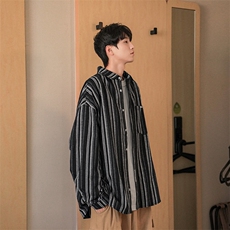 B225-C6095-P62-X78-条纹衬衫-全棉，男装衬衫，电商B225