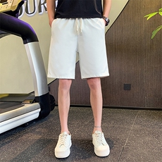 2024夏季新款休闲纯色松紧腰修身短裤五分裤男K9221-p40控58，男装休闲裤，电商D303