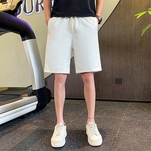 2024夏季新款 休闲纯色松紧腰修身短裤五分裤男K9221-p40控58图片