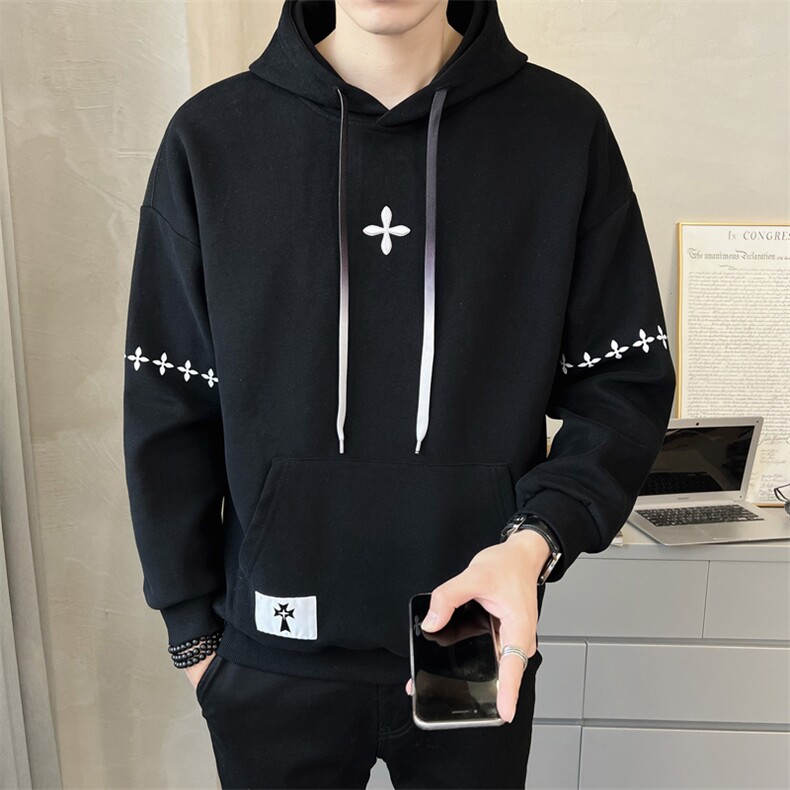2024秋季新款连帽宽松潮牌休闲卫衣男5835-p65,男装卫衣,电商D303