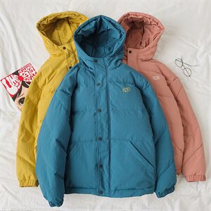 【】A003-HY8008-P130冬装新款印花面包服棉衣 港风平铺1图片