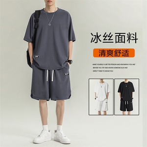 t恤男夏季薄款速干运动篮球服套装夏天休闲短裤TZ19-特批70图片