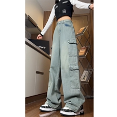 现货主推大口袋工装牛仔裤NB2522-P55控75，男装牛仔裤，电商C303