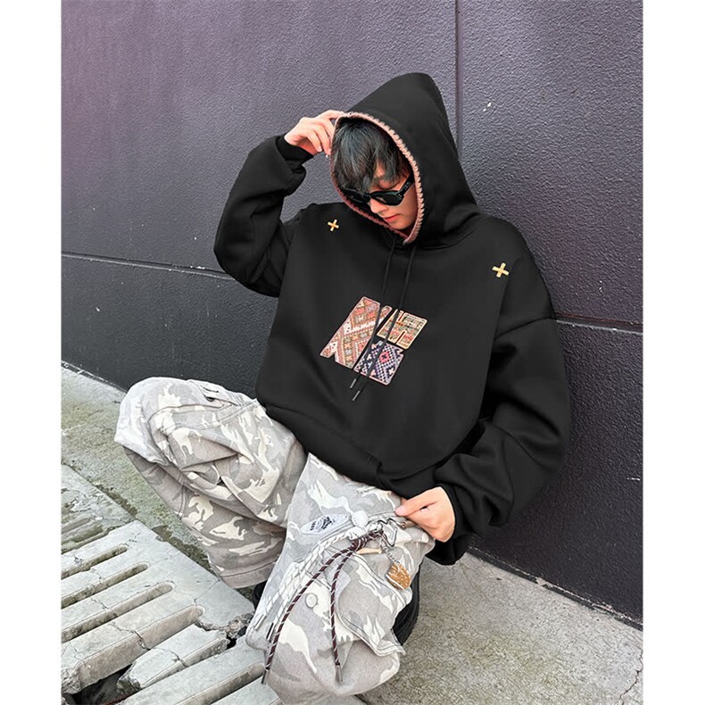 秋季新款外套男华棉复绒卫衣EG123P50,男装卫衣,星座1116-2