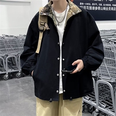 春秋双面穿迷彩外套男工装潮流情侣宽松潮牌面包服上衣W3664-P50，男装夹克，星座512-2