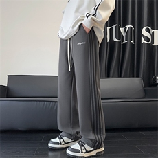 青少年运动裤子男春秋季美式重磅卫裤男孩初高中学生直筒休闲长裤，女装休闲裤，星座1210-1